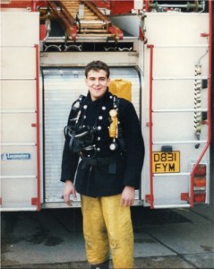 Me in 1988 at Bethnal Green sire station,